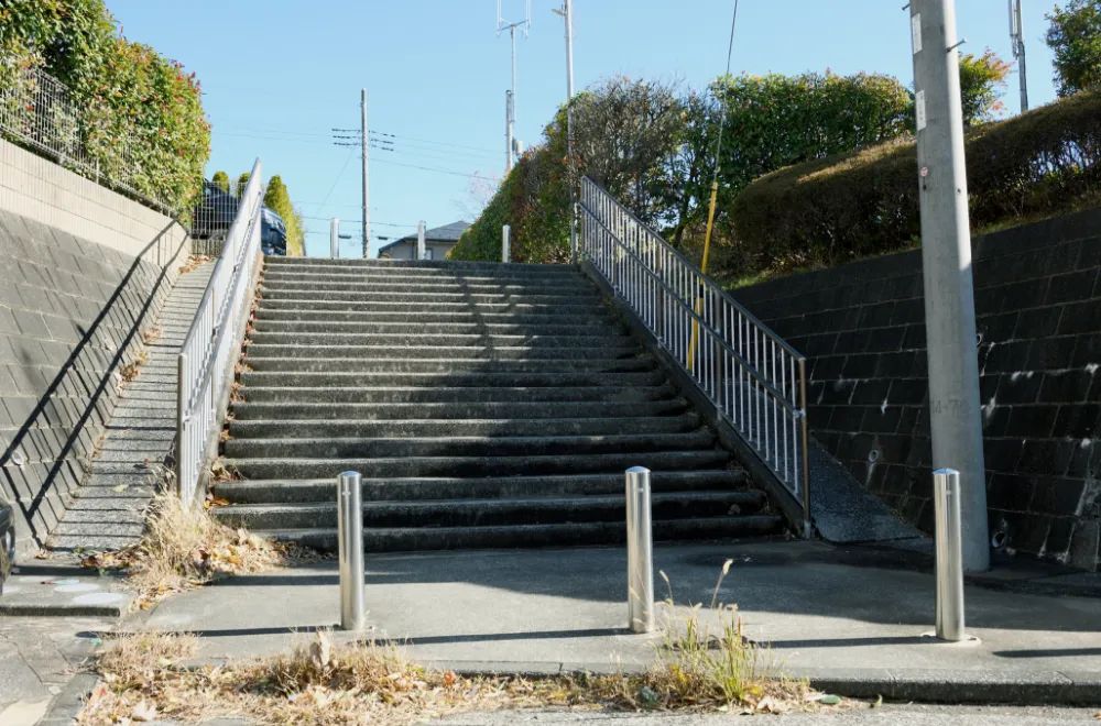月出松公園へ向かう道